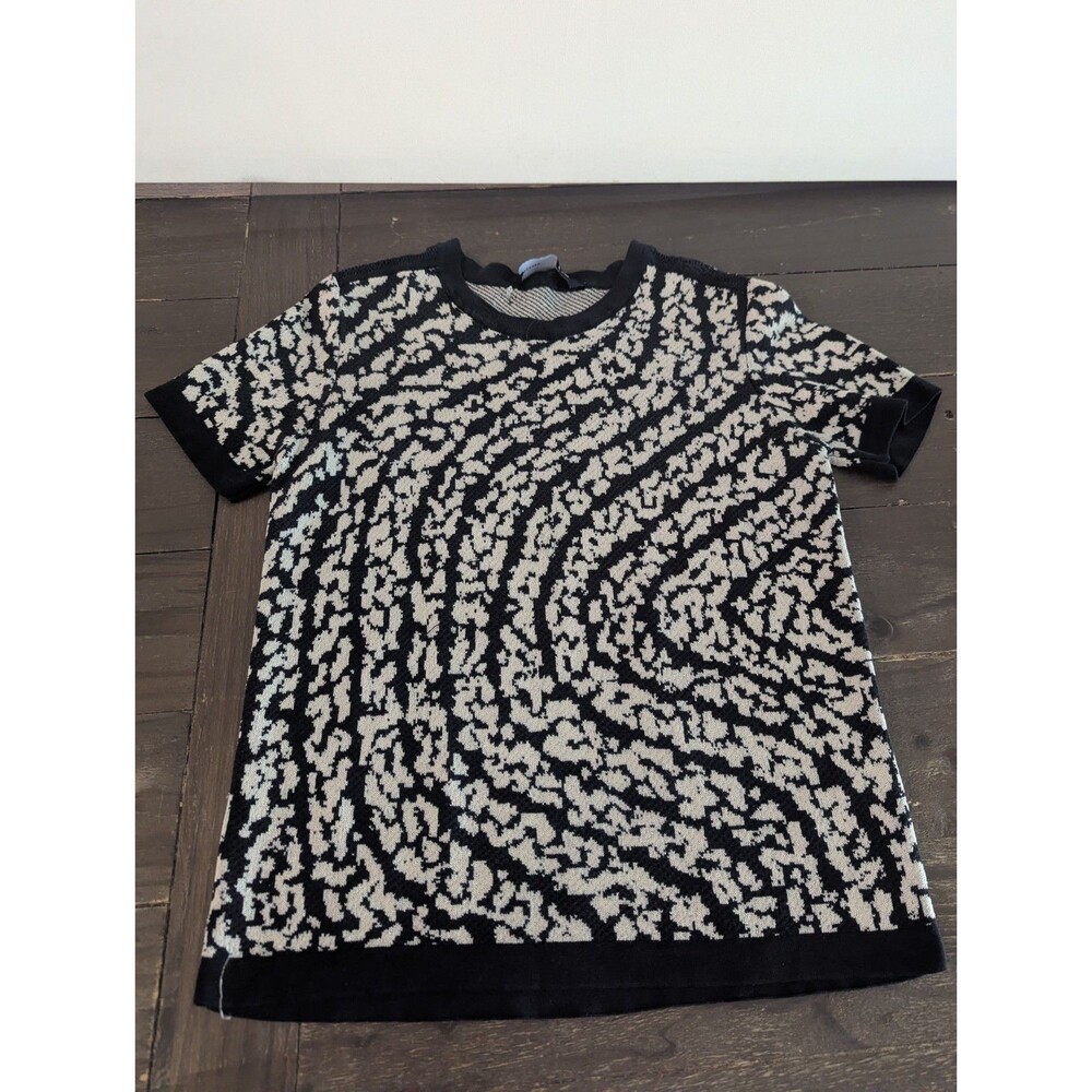 Designer Proenza Schouler 100%‎ Silk Short Sleeve Sweater Quiet Luxury Sz Small